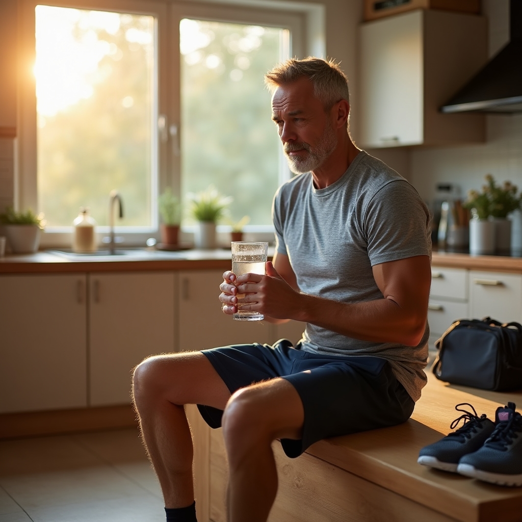 Préparation à l'hydratation avant le sport